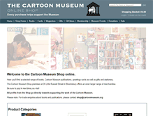Tablet Screenshot of cartoonmuseumshop.org